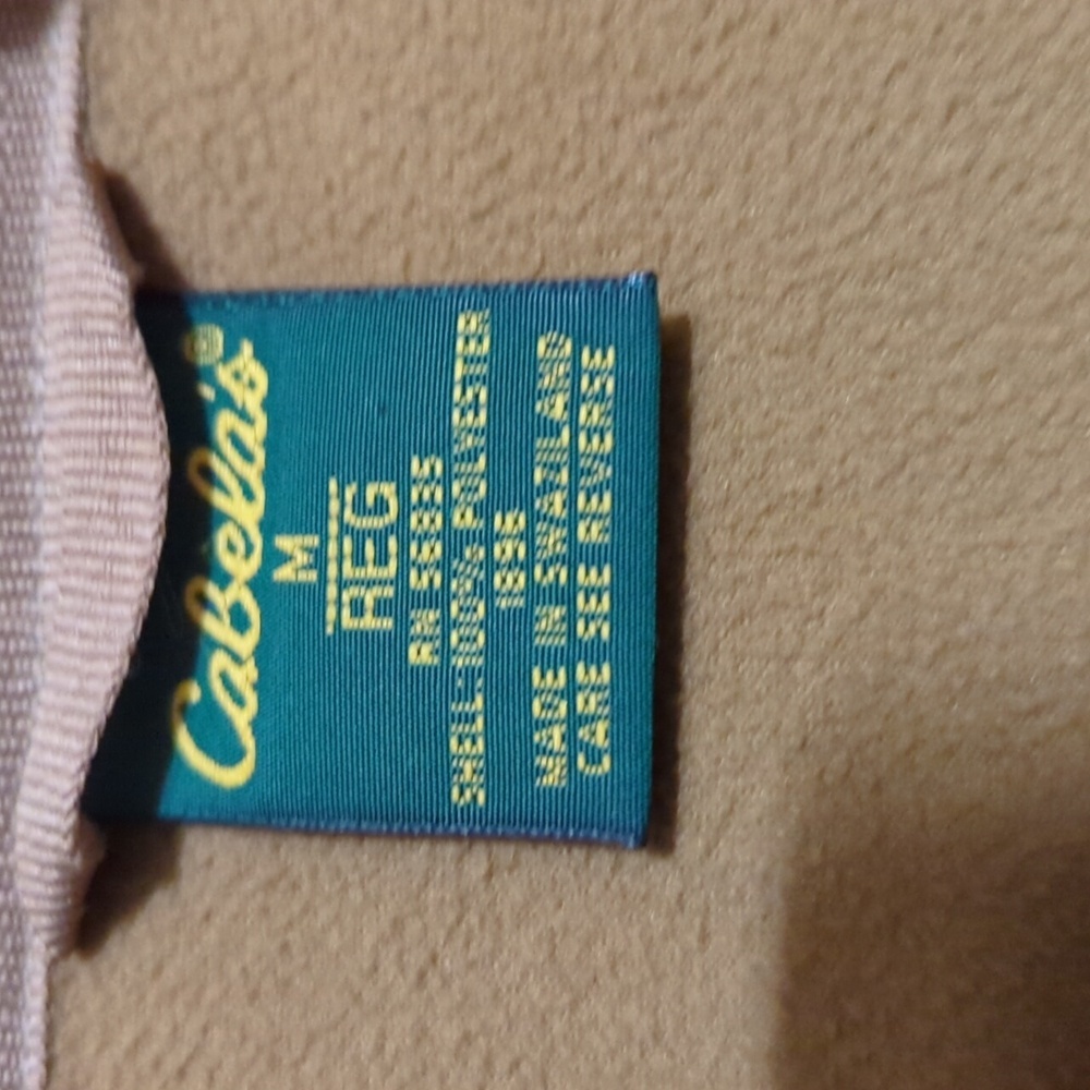 Cabela's Heavyweight  Full Zip  Fleece Jacket Men's Size M Camel Excellent - Picture 7 of 7